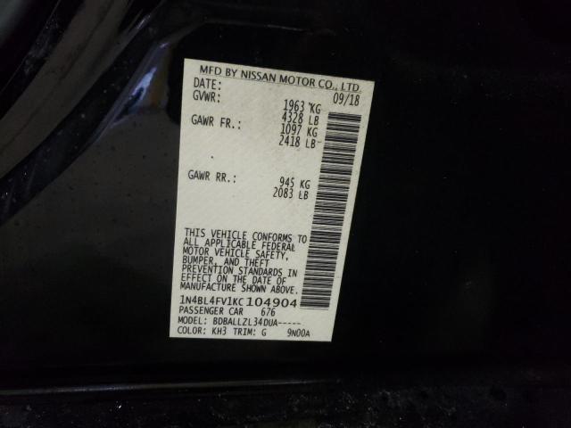 Photo 12 VIN: 1N4BL4FV1KC104904 - NISSAN ALTIMA PLA 