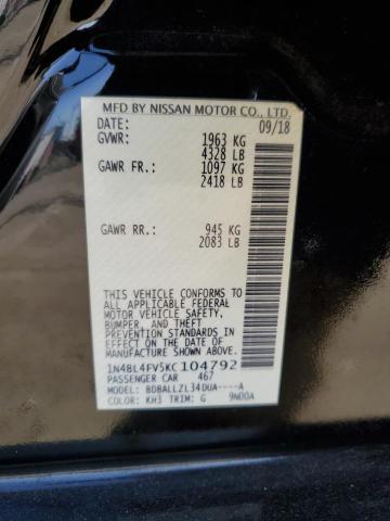 Photo 12 VIN: 1N4BL4FV5KC104792 - NISSAN ALTIMA PLA 