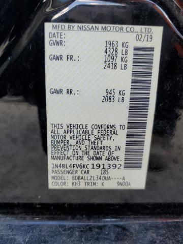 Photo 11 VIN: 1N4BL4FV6KC191392 - NISSAN ALTIMA PLA 