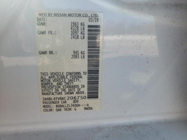 Photo 11 VIN: 1N4BL4FV6KC206750 - NISSAN ALTIMA PLA 