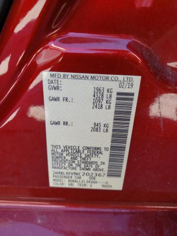 Photo 9 VIN: 1N4BL4FV9KC202367 - NISSAN ALTIMA PLA 