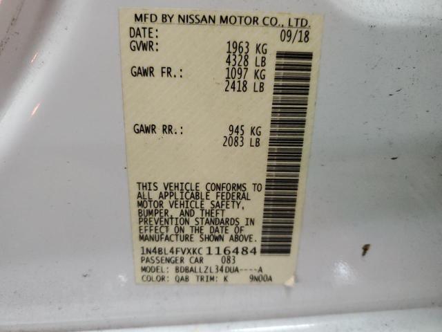 Photo 11 VIN: 1N4BL4FVXKC116484 - NISSAN ALTIMA PLA 