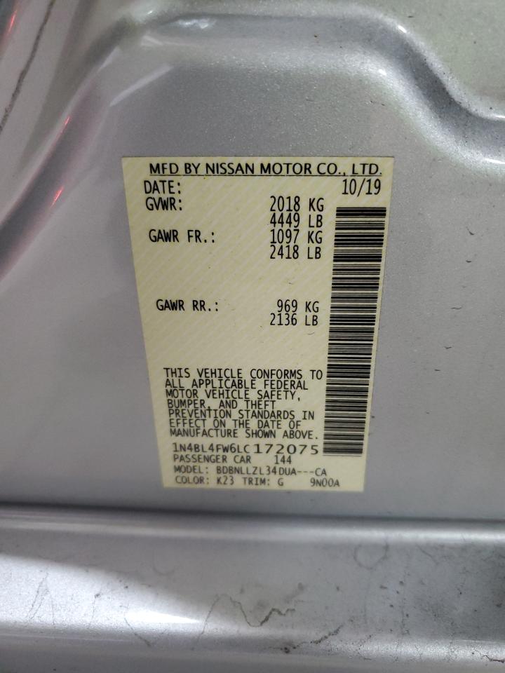 Photo 11 VIN: 1N4BL4FW6LC172075 - NISSAN ALTIMA 