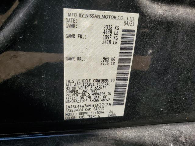 Photo 11 VIN: 1N4BL4FW7MN380228 - NISSAN ALTIMA PLA 