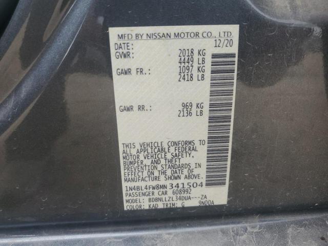 Photo 11 VIN: 1N4BL4FW8MN341504 - NISSAN ALTIMA PLA 