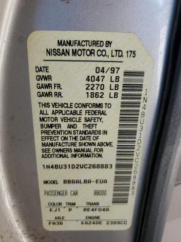 Photo 11 VIN: 1N4BU31D2VC268883 - NISSAN ALTIMA XE 