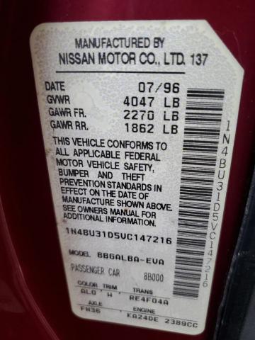 Photo 12 VIN: 1N4BU31D5VC147216 - NISSAN ALTIMA 