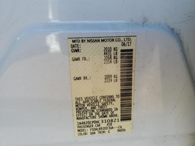 Photo 11 VIN: 1N4BZ0CP0HC310821 - NISSAN LEAF 