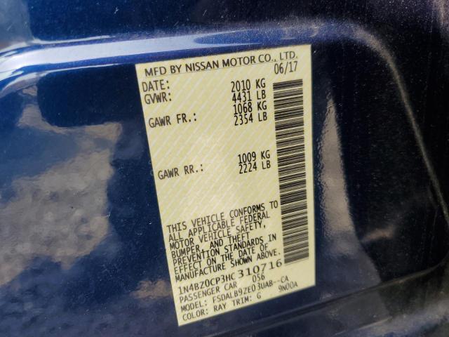 Photo 11 VIN: 1N4BZ0CP3HC310716 - NISSAN LEAF 