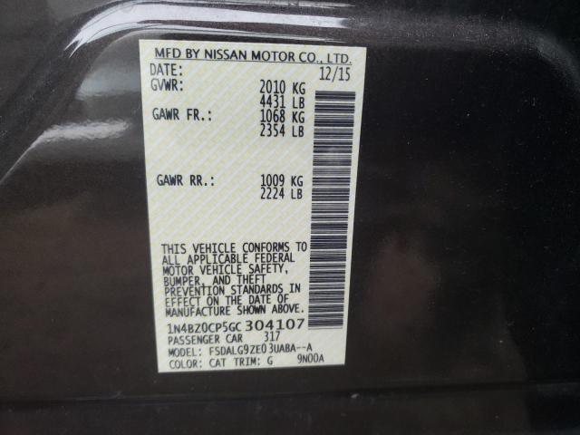 Photo 12 VIN: 1N4BZ0CP5GC304107 - NISSAN LEAF 