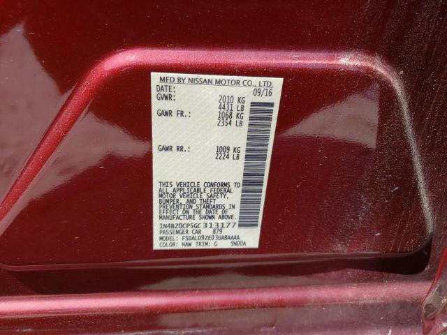 Photo 11 VIN: 1N4BZ0CP5GC313177 - NISSAN LEAF 