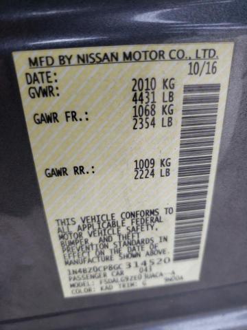 Photo 11 VIN: 1N4BZ0CP8GC314520 - NISSAN LEAF 