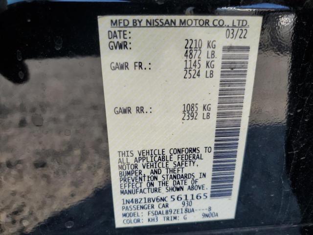 Photo 12 VIN: 1N4BZ1BV6NC561165 - NISSAN LEAF 