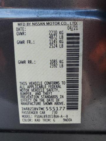 Photo 11 VIN: 1N4BZ1BV7MC555177 - NISSAN LEAF 