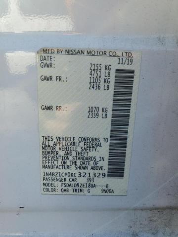 Photo 11 VIN: 1N4BZ1CP0KC321329 - NISSAN LEAF 