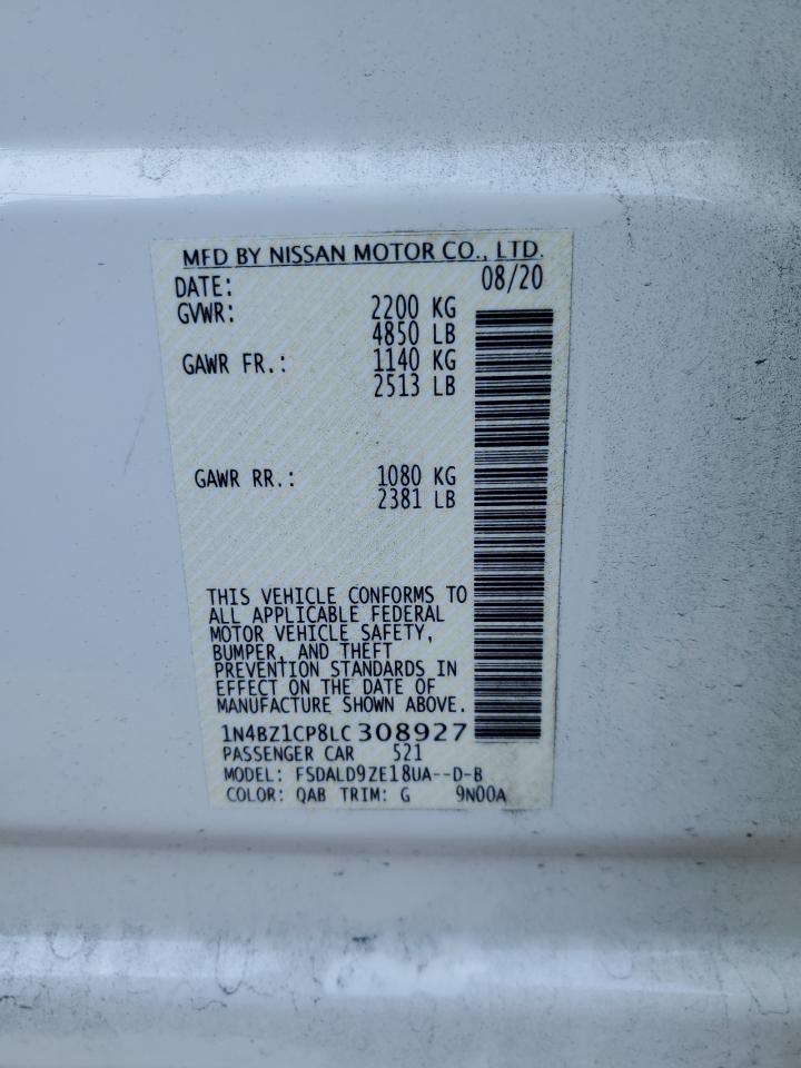 Photo 12 VIN: 1N4BZ1CP8LC308927 - NISSAN LEAF 