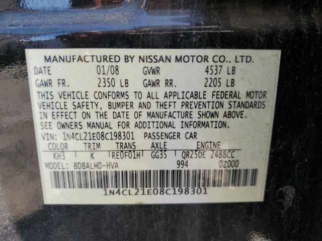 Photo 11 VIN: 1N4CL21E08C198301 - NISSAN ALTIMA HYB 