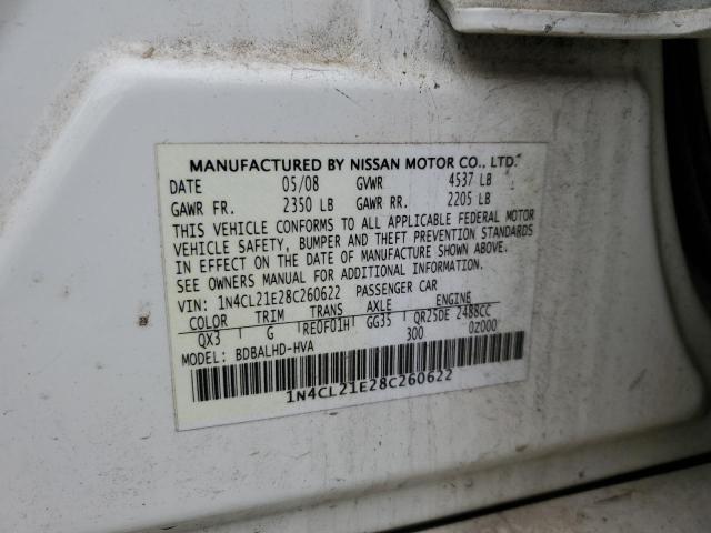 Photo 12 VIN: 1N4CL21E28C260622 - NISSAN ALTIMA 