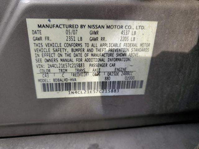 Photo 11 VIN: 1N4CL21E57C215883 - NISSAN ALTIMA HYB 