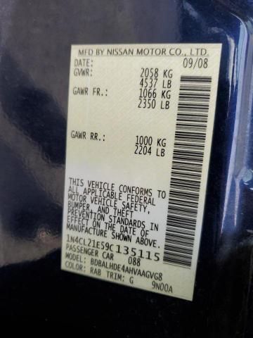 Photo 11 VIN: 1N4CL21E59C135115 - NISSAN ALTIMA HYB 