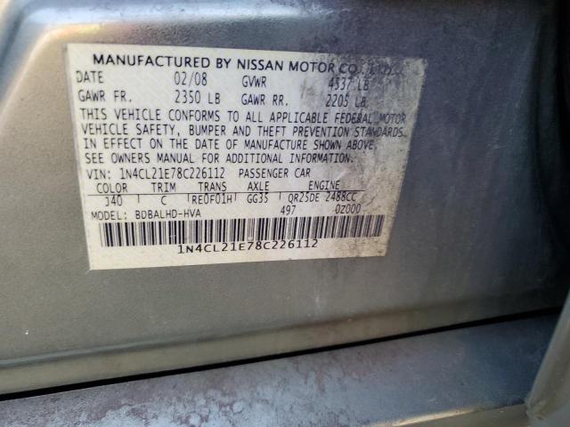 Photo 11 VIN: 1N4CL21E78C226112 - NISSAN ALTIMA HYB 