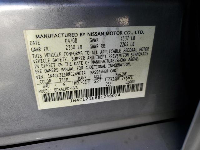 Photo 12 VIN: 1N4CL21E88C249074 - NISSAN ALTIMA HYB 