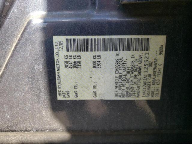 Photo 11 VIN: 1N4CL2AP2AC125521 - NISSAN ALTIMA HYB 