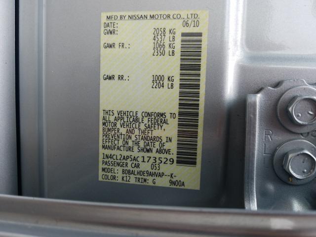 Photo 9 VIN: 1N4CL2AP5AC173529 - NISSAN ALTIMA HYB 