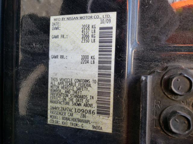 Photo 9 VIN: 1N4CL2AP7AC109086 - NISSAN ALTIMA HYB 