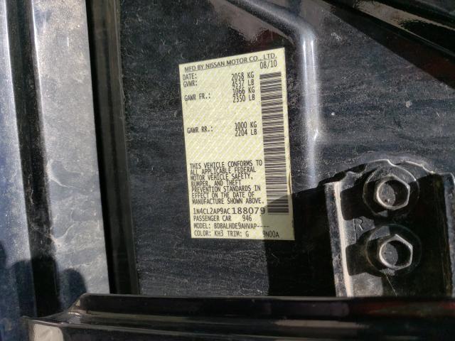 Photo 9 VIN: 1N4CL2AP9AC188079 - NISSAN ALTIMA HYB 