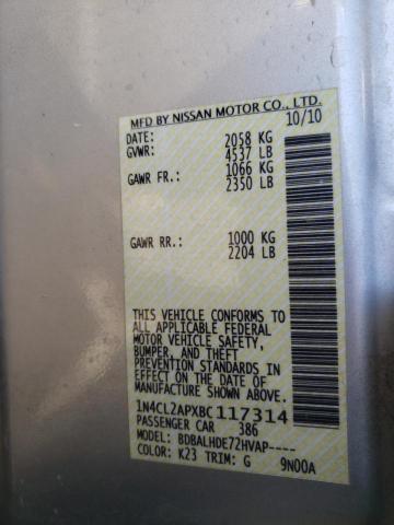 Photo 9 VIN: 1N4CL2APXBC117314 - NISSAN ALTIMA HYB 