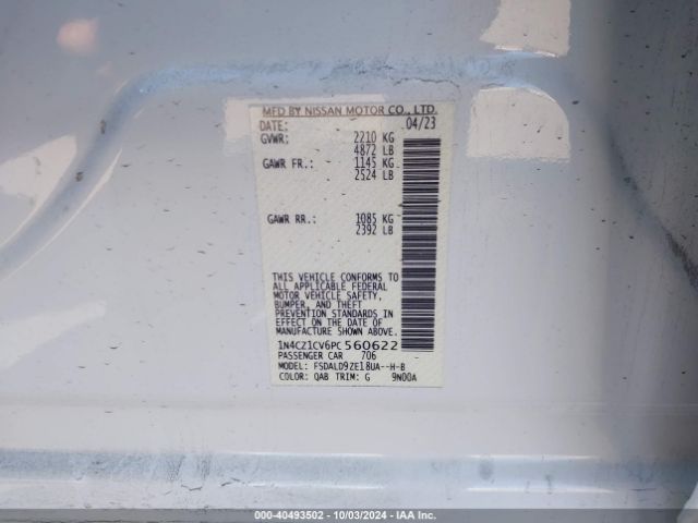 Photo 8 VIN: 1N4CZ1CV6PC560622 - NISSAN LEAF 