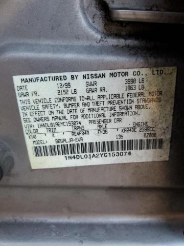 Photo 11 VIN: 1N4DL01A2YC153074 - NISSAN ALTIMA XE 