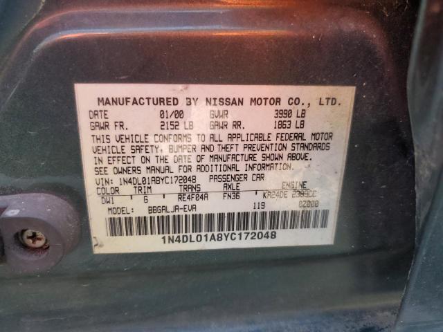 Photo 11 VIN: 1N4DL01A8YC172048 - NISSAN ALTIMA XE 