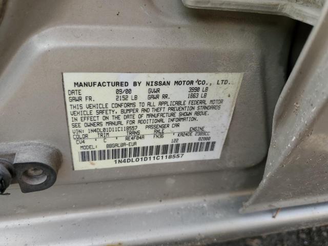 Photo 11 VIN: 1N4DL01D11C118557 - NISSAN ALTIMA XE 