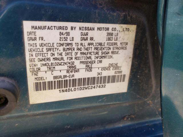 Photo 11 VIN: 1N4DL01D2WC247432 - NISSAN ALTIMA 