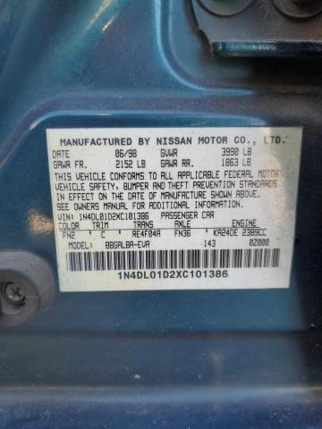 Photo 11 VIN: 1N4DL01D2XC101386 - NISSAN ALTIMA 