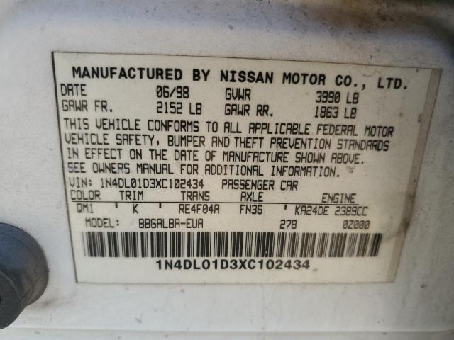 Photo 11 VIN: 1N4DL01D3XC102434 - NISSAN ALTIMA 