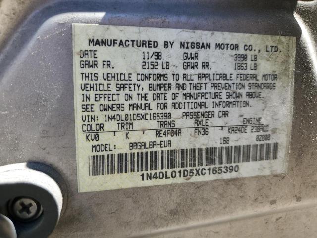 Photo 12 VIN: 1N4DL01D5XC165390 - NISSAN ALTIMA 