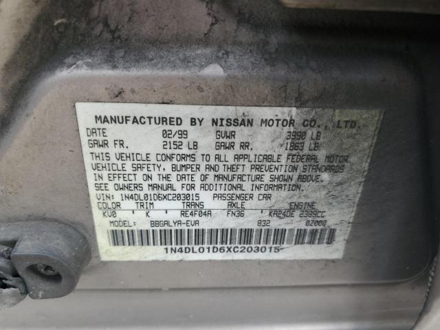 Photo 11 VIN: 1N4DL01D6XC203015 - NISSAN ALTIMA XE 