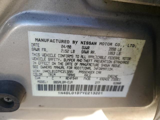 Photo 11 VIN: 1N4DL01D7YC213201 - NISSAN ALTIMA XE 