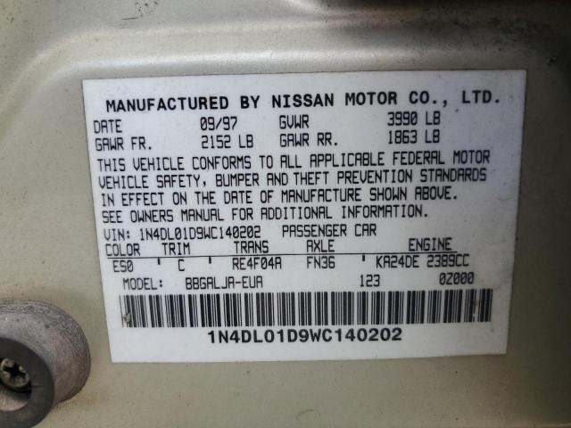 Photo 9 VIN: 1N4DL01D9WC140202 - NISSAN ALTIMA XE 