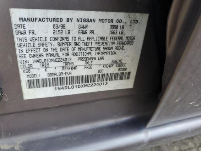 Photo 11 VIN: 1N4DL01DXWC224013 - NISSAN ALTIMA XE 