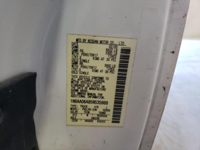 Photo 11 VIN: 1N6AA06A95N535868 - NISSAN TITAN XE 