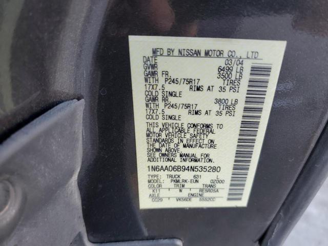 Photo 11 VIN: 1N6AA06B94N535280 - NISSAN TITAN 