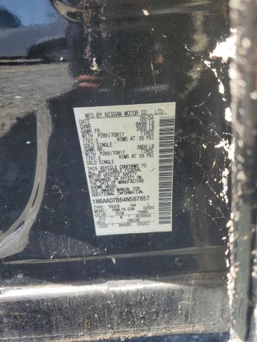 Photo 11 VIN: 1N6AA07B64N587657 - NISSAN TITAN XE 