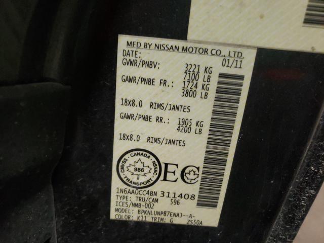 Photo 9 VIN: 1N6AA0CC4BN311408 - NISSAN TITAN S 