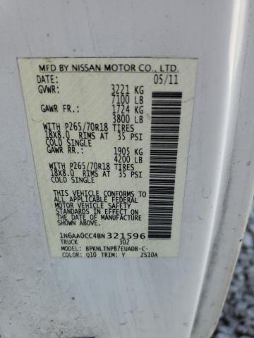 Photo 11 VIN: 1N6AA0CC4BN321596 - NISSAN TITAN 