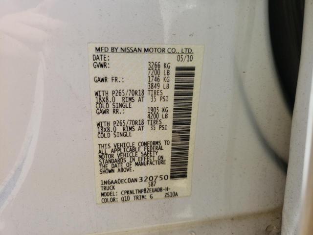 Photo 9 VIN: 1N6AA0EC0AN320750 - NISSAN TITAN XE 