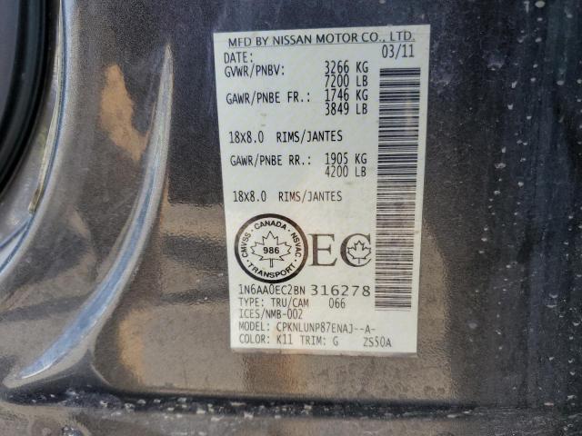 Photo 11 VIN: 1N6AA0EC2BN316278 - NISSAN TITAN S 